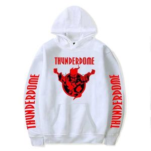 Thunderdome Men Hoodie Cool Print Harajuku Sweatshirt 80s 90s Tops Women Women mode streetwear man man Hardcore Thunderdome pullover HKD230725