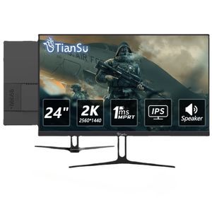 TIANSU 24 pouces moniteur 2K 144hz moniteur de jeu 165Hz affichage IPS rapide 2560 1440p écran d'ordinateur Full HD 24 moniteur de joueur