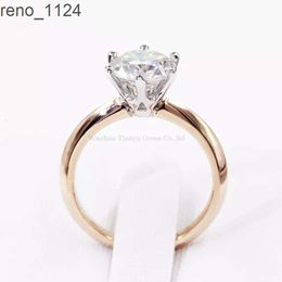 Tianyu Gems Custom Mossanite Sieraden 2CT VVS Moissanite Solitaire Real 14K 18K Diamond Engagement Wedding Gouden Ring Voor vrouwen