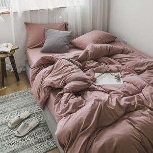 Tianzhu Cotton quatre pièces en tricot en tricot lit japonais nue endormi super doux couvre-lit de lit de lit