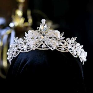 Tiaras 2022 Nieuwe barokke bruid kroon tiara boog verjaardag kroon Europese vintage trouwjurk sieraden Z0220