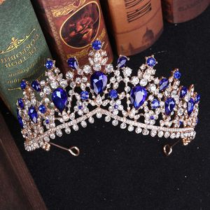 Diadèmes 4 Couleur Strass Cristal De Mariage Couronne Mariée Diadèmes Et Couronnes Reine Diadème Pageant Or Couronne De Mariée Bijoux De Cheveux Accessoires Z0220