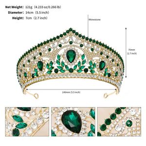 Tiaras 5 Colors Elegant Luxury Crystal Tiara Crown For Women Girls Wedding Party 2023 New Bridal Hair Dress Bijoux Accessoires