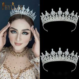 Tiaras A22 Zirkon Wedding Crowns en Tiaras Bridal Headband Princess Headpieces Pageant Parce Prom Hair Accessories Bride Headwar Z0220