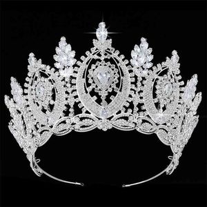 Tiara's en kronen Hadiyana Classic Geometric Zirkoon Design Eenvoudige elegante vrouwen Bruiloft Haaraccessoires BC4573 Haar Sieraden 210707