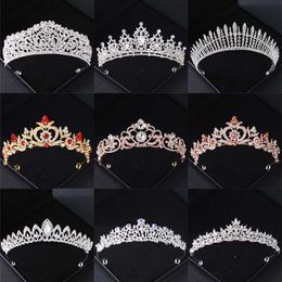 Diadèmes baroques cristal strass princesse couronne diadème diadème pour femmes mariée accessoires de cheveux de mariage bijoux reine fête bandeau Z0220