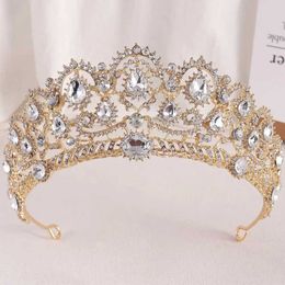 Tiaras Baroque Queen ab Crystal Crown Accessoires de cheveux nuptiaux Nouveaux ramines élégantes Tiaras Femmes Robe de mariée Bande