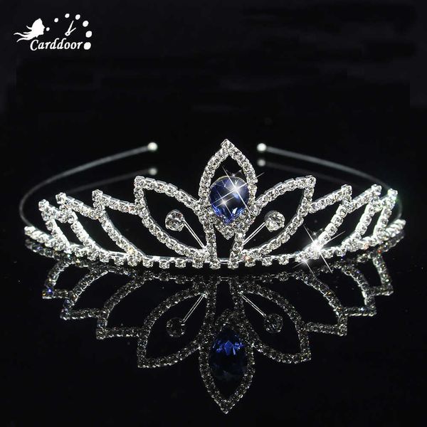 Tiaras carddoor mignon princesse tiara cristal couronne bandelle girls amant bridal bal couronne de mariage accessories accessoires bijoux de cheveux z0220