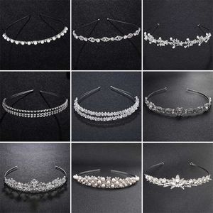 Tiaras Efily Wedding Tiaras and Crowns Crystal Luxury Jewelry Rhinestone Headbands for Women Bridal Hair Accessories Hair Band Gift Z0220