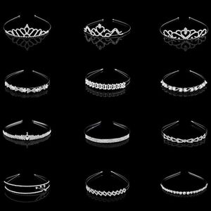 Tiaras Fashion Popular Crystal Crown hoofdtooi kinderen prinses kroon hoofdband bruiloft bloemenmeisje haar accessoires Z0220