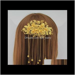 Diadèmes cheveux bijoux livraison directe 2021 ancienne robe de mariée Phoenix couronne classique frange coiffure Plug peigne A-81 P95Ud