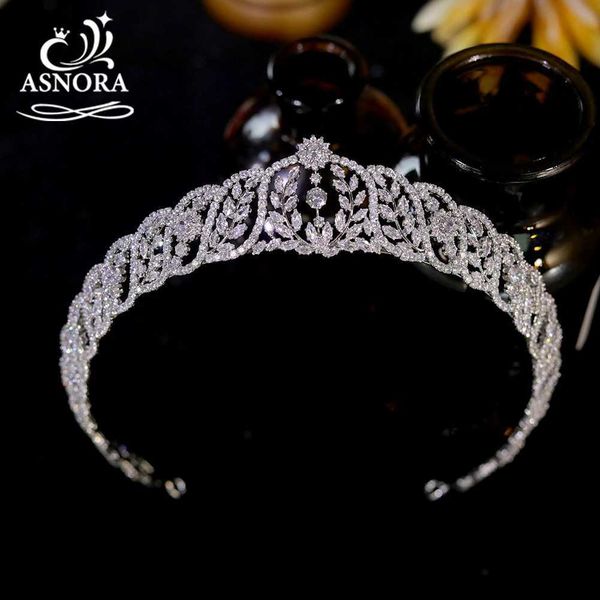 Tiaras Nueva corona alargada de circonio para mujer diadema 3A CZ nupcial diadema de lujo diadema de boda accesorios de joyas para el cabello de fiesta A01601L231120