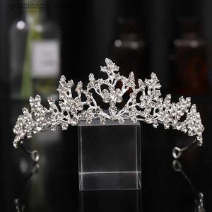 Tiara's Retro barokke Queens hoofdtooi bruiloft diamanten kroon New Years jurk haarjurk bruiden hoofdtooi dames bruiloft haarjurk Y240319