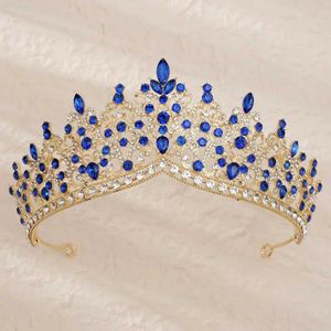 Tiaras Wedding Romantic Crystal Tiara Crown Korean Luxury Vintage Baroque Rhingestone Tiara Wedding Hair Dress Accessoires