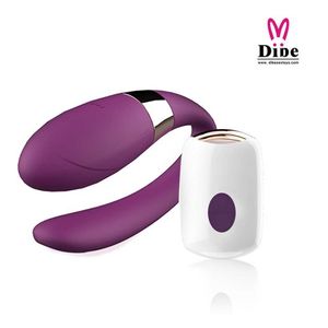 Tibe Invisible Wearing Egg Jumping Couple vibration Télécommande sans fil Vibration Rod Massage Produits pour adultes