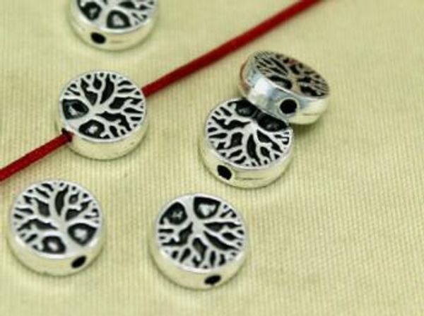 Aleación de árbol de vida de plata tibetana para joyas haciendo accesorios de joyería de bricolaje encantos de colgante de color silve antiguos