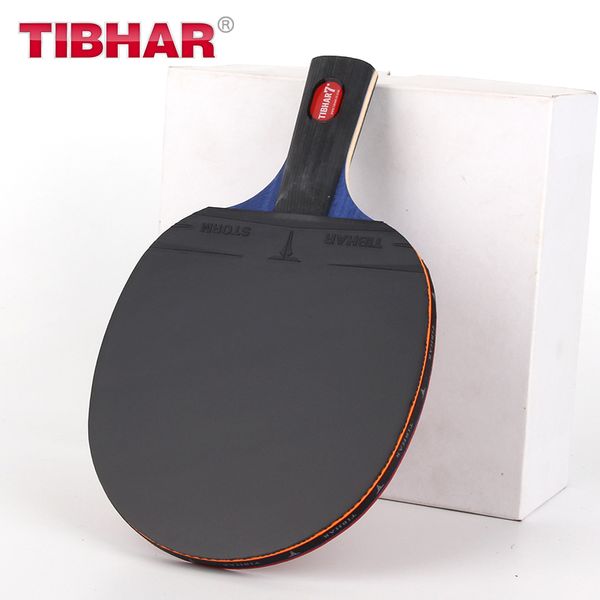 Tibhar Pro Table Raqueta de tenis Hoja de goma Ping-In Ping Pong Backets de alta calidad con bolsa 6/7/8/9 estrellas