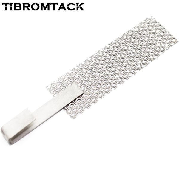 TIBROMTACK Outil de placage de bijoux en maille avec poignée en maille d'anode en titane avec revêtement en platine pour eau riche en hydrogène et générateur d'eau ionisée (100 mm x 30 mm)