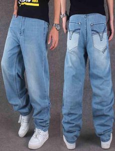 Tide Brand Men039s Hiphop Jeans Hiphop Clothing Casual Loose Pants plus engrais plus taille Men039s Jeans définitivement di7917079