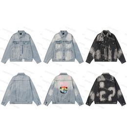 Tide Brand Mens Coats Spring Veste décontractée Desinger Denim Denim Extérieur Hip Hop Street Jacket