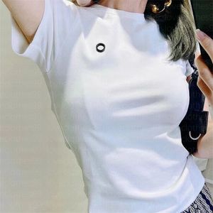 Tide Moon Tee Shirts Top Coffre à manches courtes Summer Girls T-shirt Femme Vêtements Tops Marine Serres Coton Slim Feme