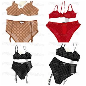 Borduren Kant Dames Bh Set Vintage Letters Sexy Tule Ondergoed Comfortabele Mode Dunne Lingerie Set