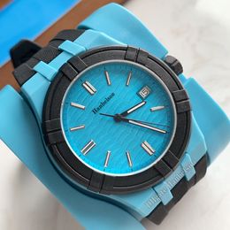 Reloj Tide para mujer Plástico Azul 40 mm Movimiento de cuarzo Correa de goma deportiva Reloj de pulsera neutral Con caja