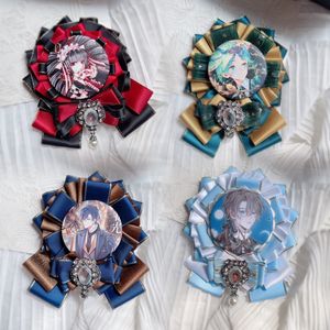 Dasspeld DIY Cosplay Legering Vul Zak Itabag Decoratie Pins Broches Lolita Lint Bowtie Rugzak Badge Houder Base Tray 230629