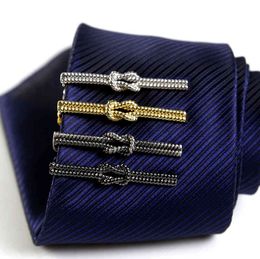 Das Clip Heren Mode Persoonlijkheid Boutique Business Wedding Gold Silver Black Knot Modeling Collar Box