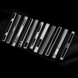 Tie Clips Business Mens Simple Curved Line Email Tie Clips Holiday Gifts Gift Ideeën Pak Tie Clips Y240411