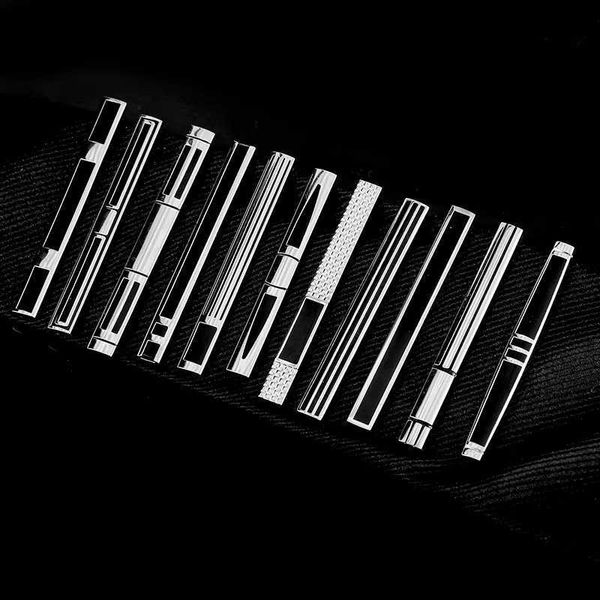 Tie Clips Business Mens Simple Curved Line Enamel Times Clips Cadeaux de vacances Idées de cadeaux Consiels Clip Clips Y240411