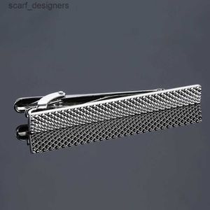 Clip Clips C-Man Brand Mens Mens Luxury Silver Color Clip Tie pour hommes Gift Gift Pin Clasp Tie Bar Fashion Classic Clip Clip Tie pour Business Y240411