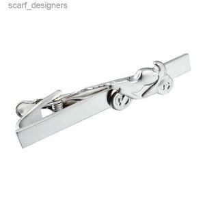 Tie clips Cool Tie clip met motorvorm mode 2.2 inch nek gelijkspel pin kostuums verjaardagscadeau voor vriendje y240411