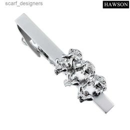 Tie clips Hawson Monkey Tie Clips For Men CLASP Leuk Monkey Tie Clip/Pin Design voor heren Y240411