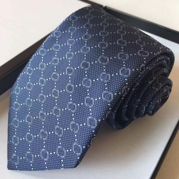 Cravate de styliste en soie pour hommes, cravate Jacquard avec lettres, classique, Business, luxe