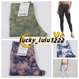 Tie Dye Leggings for Women High Taille Training Yoga Pants Buttery Soft Scrunch Butt Lifting Compression Panty Training for Women 25 "
