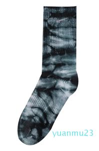 Chaussettes tie-dye Bas en coton pour hommes et femmes chaussettes montantes de sport Chaussettes de couleur bonbon