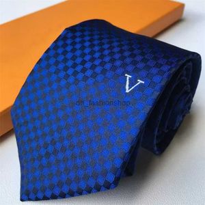 Corbatas 2023 marca de moda para hombre corbata 100% seda color sólido comprobar Jacquard tejido fiesta boda negocios diseño Casual caja traje corbata