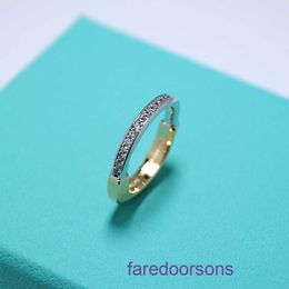 Tifannissm Designer Ringen designer sieraden ring T familys trendy en minimalistisch vierkant voor mannen vrouwen eenvoudig licht luxe high-end kleur Hebben originele doos