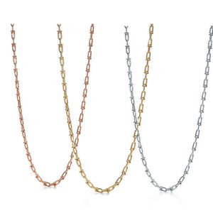 Tiff ketting Designer luxe mode-sieraden hoge versie U-vormige ketting minimalistische stijl ketting sieraden hoge kwaliteit accessoire Valentijnsdag cadeau