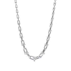Tiff ketting ontwerper luxe mode vrouwen originele kwaliteit U-vorm ketting diamant zilver goud choker armband oorbel 7A kwaliteit bruiloft sieraden accessoires