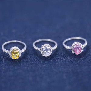 Tiff Ring Designer Bijoux De Luxe Bijoux De Mode S925 Sterling Argent Pedigree Diamant Rond Féminin Exquis Accessoire De Haute Qualité