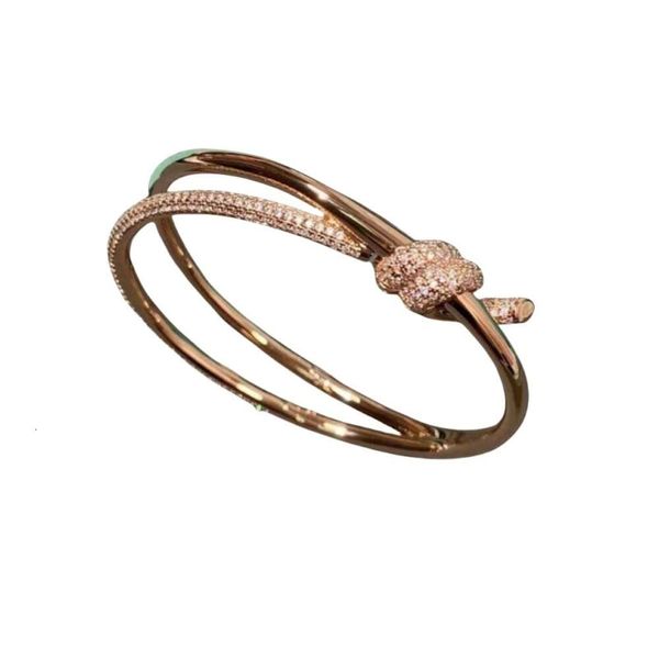 Tiffan Bracelet Designer Femmes Original Haute Qualité Bracelets Porte-Bonheur Nouveau Bracelet De Luxe En Or Rose Femmes Bracelet Tendance