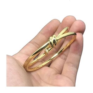 Tiffan Armband Designer Vrouwen Originele Kwaliteit Charm Armbanden Knoop Gouden Armband Mode Vlinder Knoop Armband