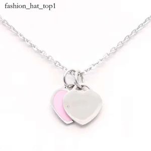 Tiffancy Collier Amour Coeur Designer Collier Femmes Hommes Bijoux De Luxe Lettre Plaqué Or Argent Chaîne Femme Pendentif Colliers En Métal Cadeau Tiffanybracelet 2226