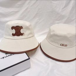 Tiffanie Designer Cucci Ce Kaijia Lettre brodée Chapeau de pêcheur pour hommes et femmes 2023 Nouvelle version coréenne polyvalente pour l'extérieur