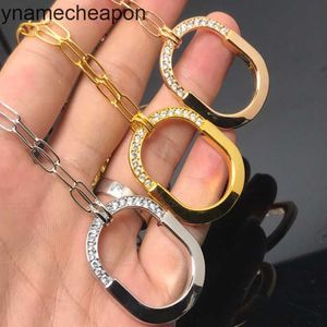 Tiffanncy high-end sieraden kettingen voor dames dezelfde precisie nieuwe u-vormige ketting modieuze en o-vormige kettingdecoratie origineel 1: 1 met echt logo en doos