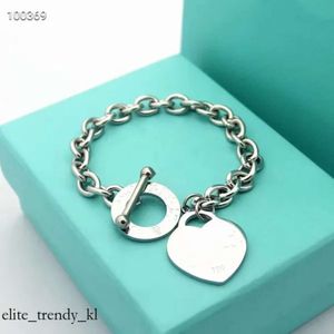 Tiffanybracelet Women Pendant hartvormige Bangle ketting