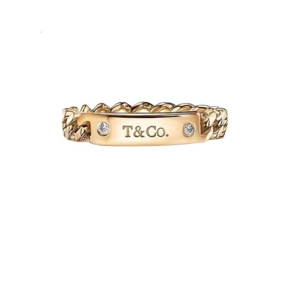 Tiffanyes – bagues de styliste pour femmes, bijoux de qualité originale, couleur unie, anneau creux, polyvalent, élégant, Simple