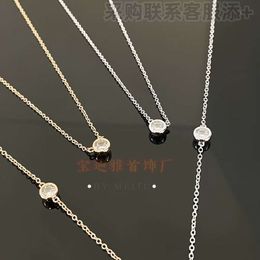Tiffanyitys Tiffanies Hangers Families Same Main Diamond Bubble ketting Bracelet High Edition Single Round All in One Style